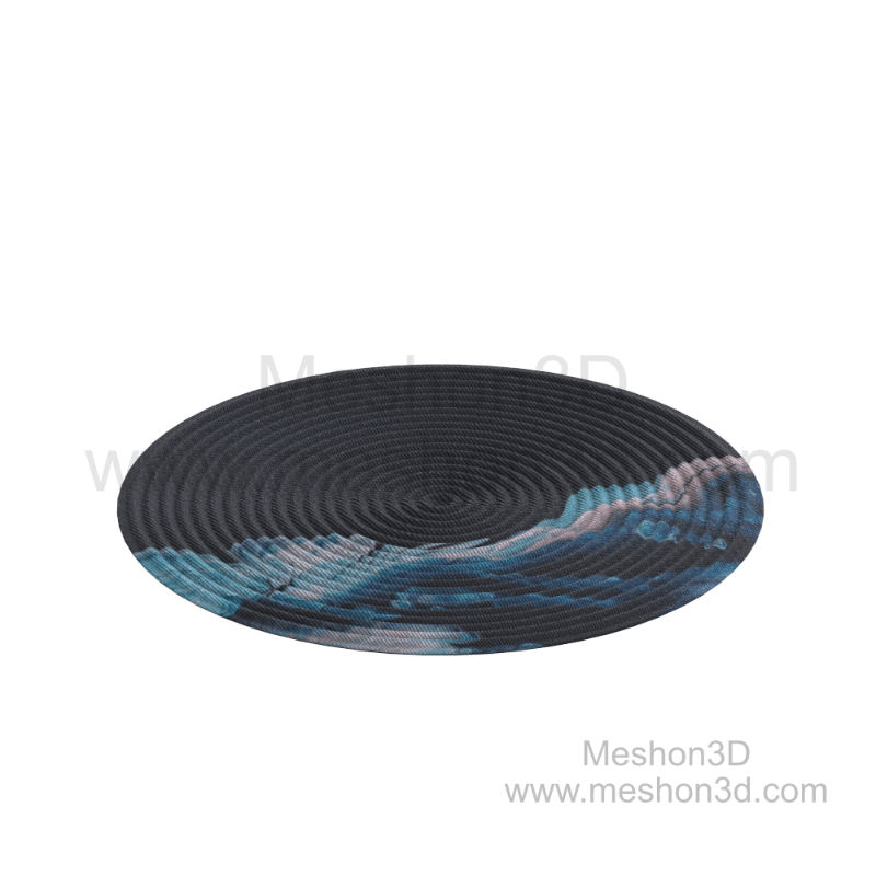 Meshon 3D | OceanRipple Round Rug