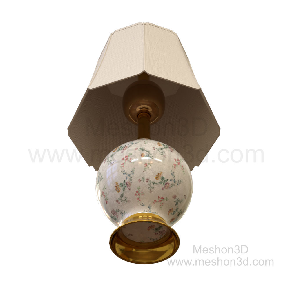 Meshon 3D | Floral Porcelain Classic Table Lamp Thumbnails